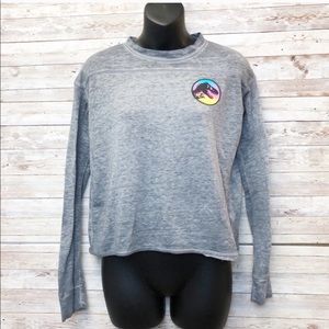 🍀4/$10 JURASSIC PARK Cropped Long Sleeve Tee